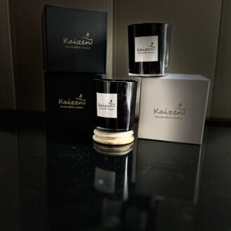Kaizen Glossy Jar Fragrance Candles – Sleek & Serene