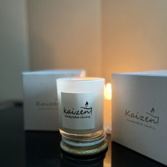 Kaizen Glossy Jar Fragrance Candles – Sleek & Serene