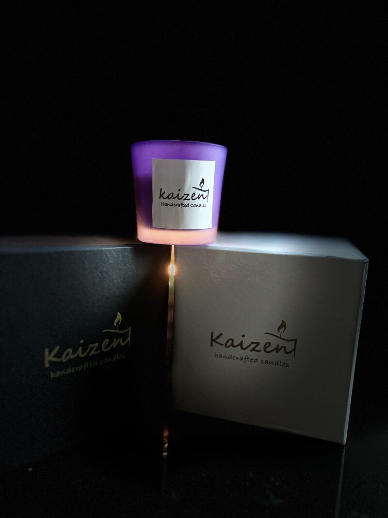 Kaizen 7 Chakra Fragrance Candles – Short Glass Series - Image 2